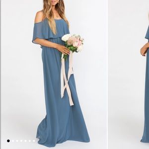 Blue Bridesmaid Dress